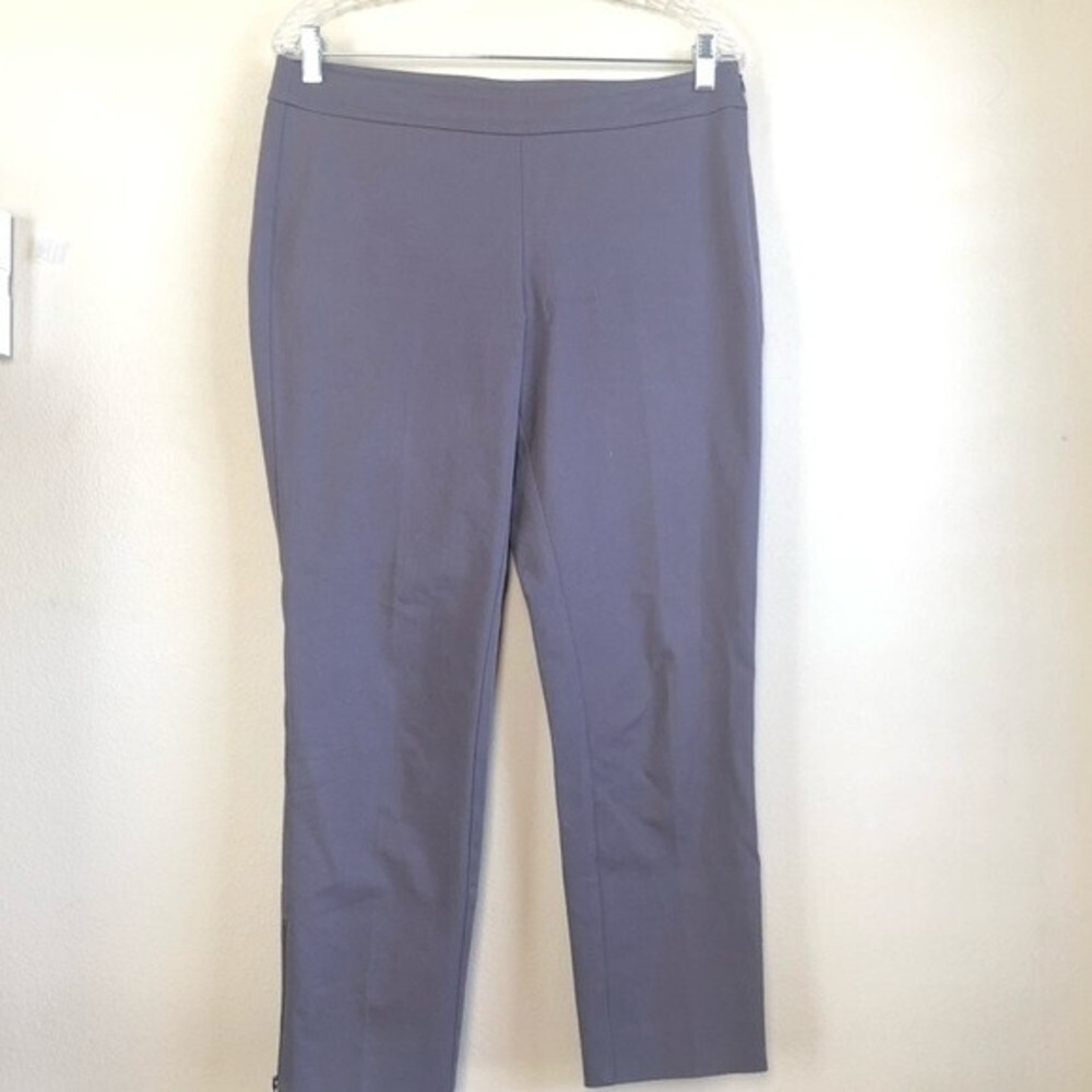 Eileen Fisher Gray Ankle Zipper Pants Size Small